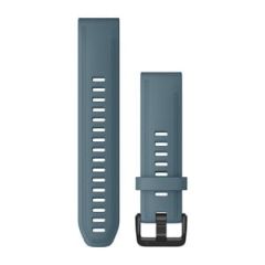 Garmin QuickFit® 20-klockarmband, gråblå silikon