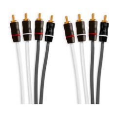 Fusion® RCA-kablar, 4 kanaler, 7,62 m (25 fot) kabel