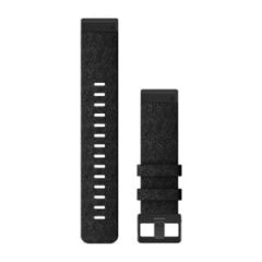 Garmin QuickFit® 22-klockarmband, svart melerad nylon